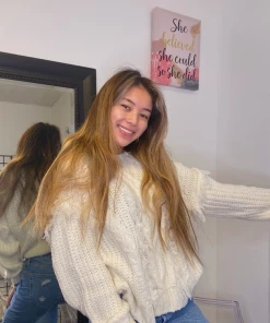 OnFemme By Lindsey's Kloset Cable Knit Sweater NEW IN