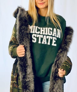 Love Fashion Art Custom Hand Painted Camouflage Coat Clothing