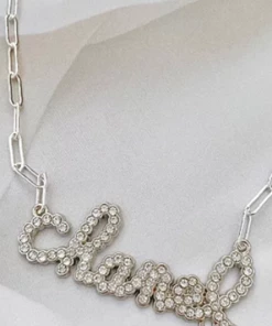 OnFemme By Lindsey's Kloset NEW IN Spell It Out Chanel Necklace