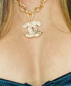 OnFemme By Lindsey's Kloset NEW IN Chanel Stitch Necklace
