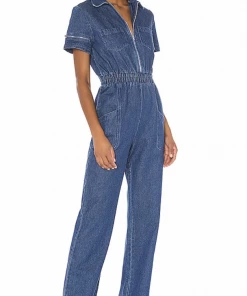 KENDALL & KYLIE Charlie Fashion Denim Jumpsuit