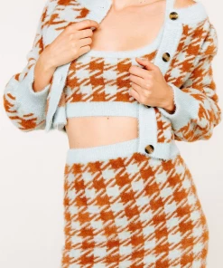 For Love And Lemons Cher Houndstooth Tank Clothing