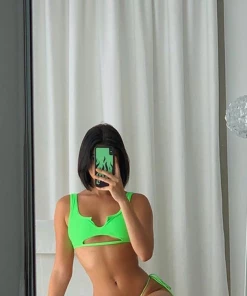 Frankie's Bikinis Cole Bikini Top Swim