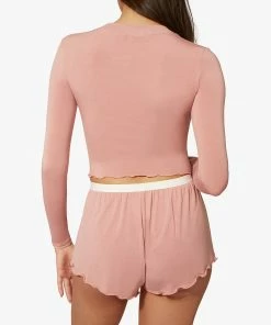 We Wore What NEW IN CREW NECK LONG SLEEVE CROPPED TEE (MAUVE) 6 We Wore What NEW IN CREW NECK LONG SLEEVE CROPPED TEE (MAUVE)