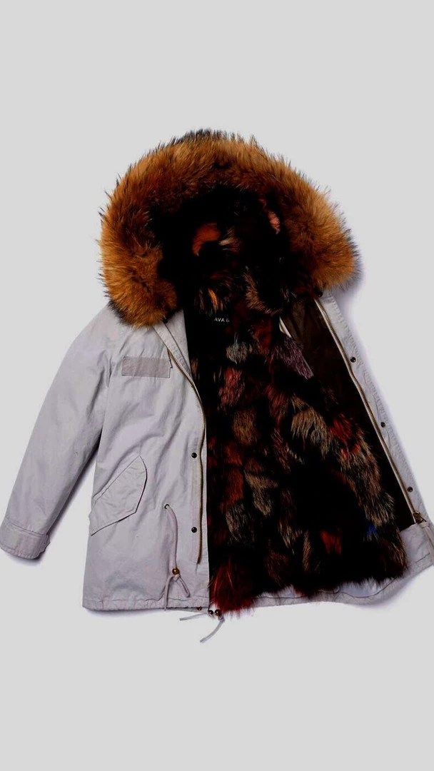 Ava & Kris Dani Parka Multi Fox Fur 3 Ava & Kris Dani Parka Multi Fox Fur