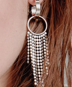 Luv AJ Double Loop Fringe Hoop BEST SELLERS