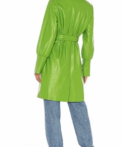 KENDALL & KYLIE Farrah Vegan Leather Trench Coat 5 KENDALL & KYLIE Farrah Vegan Leather Trench Coat