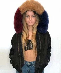 Ava & Kris Clothing Faux Fur Bomber Jacket