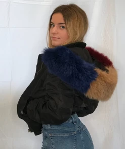 Ava & Kris Clothing Faux Fur Bomber Jacket