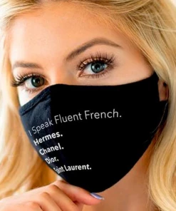 Exhibit Archives I Speak Fluent French Face Mask