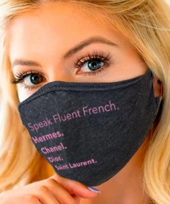 Exhibit Archives I Speak Fluent French Face Mask