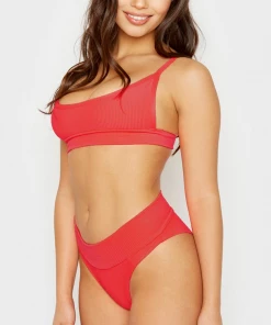 Frankie's Bikinis Gavin Ribbed Bikini Bottom NEW IN