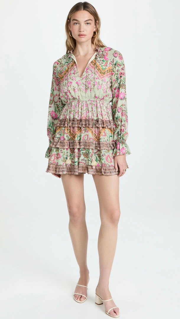 Hemant And Nandita Nora Metallic Short Dress 4 Hemant And Nandita Nora Metallic Short Dress