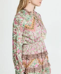 Hemant And Nandita Nora Metallic Short Dress