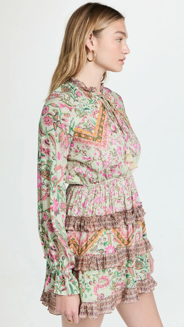 Hemant And Nandita Nora Metallic Short Dress 2 Hemant And Nandita Nora Metallic Short Dress