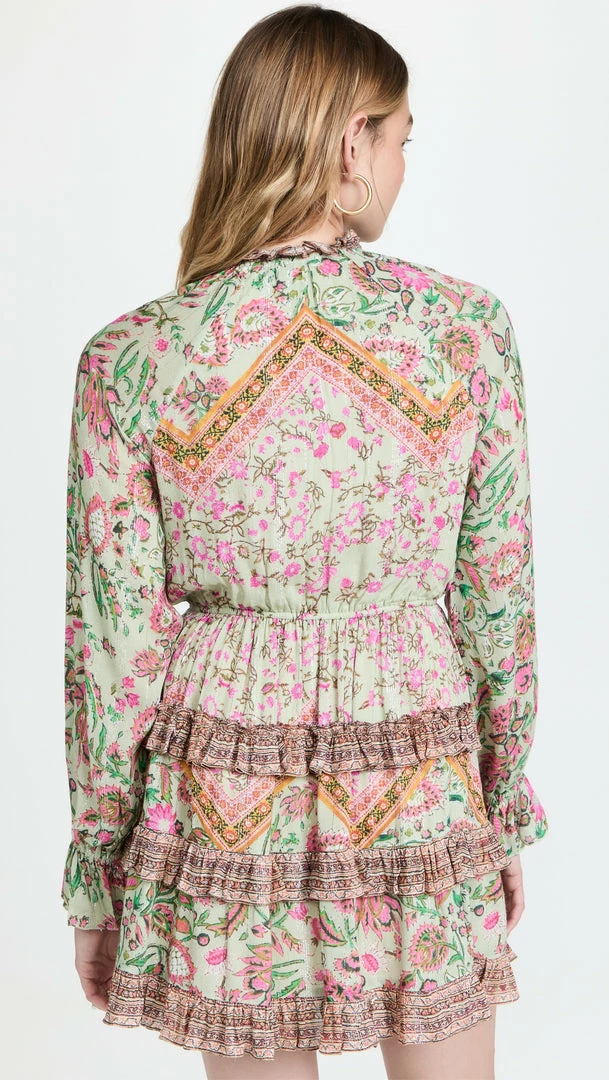 Hemant And Nandita Nora Metallic Short Dress 3 Hemant And Nandita Nora Metallic Short Dress