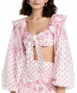 Hemant And Nandita Suki Linen Crop Top NEW IN