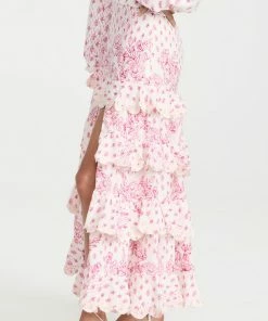 Hemant And Nandita Suki Linen Long Skirt 5 Hemant And Nandita Suki Linen Long Skirt