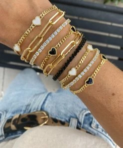 JTGjewelry Triple Heart Cuban Chain Bracelet NEW IN