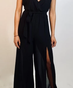Lindsey's Kloset It's Slit Jumpsuit Clothing