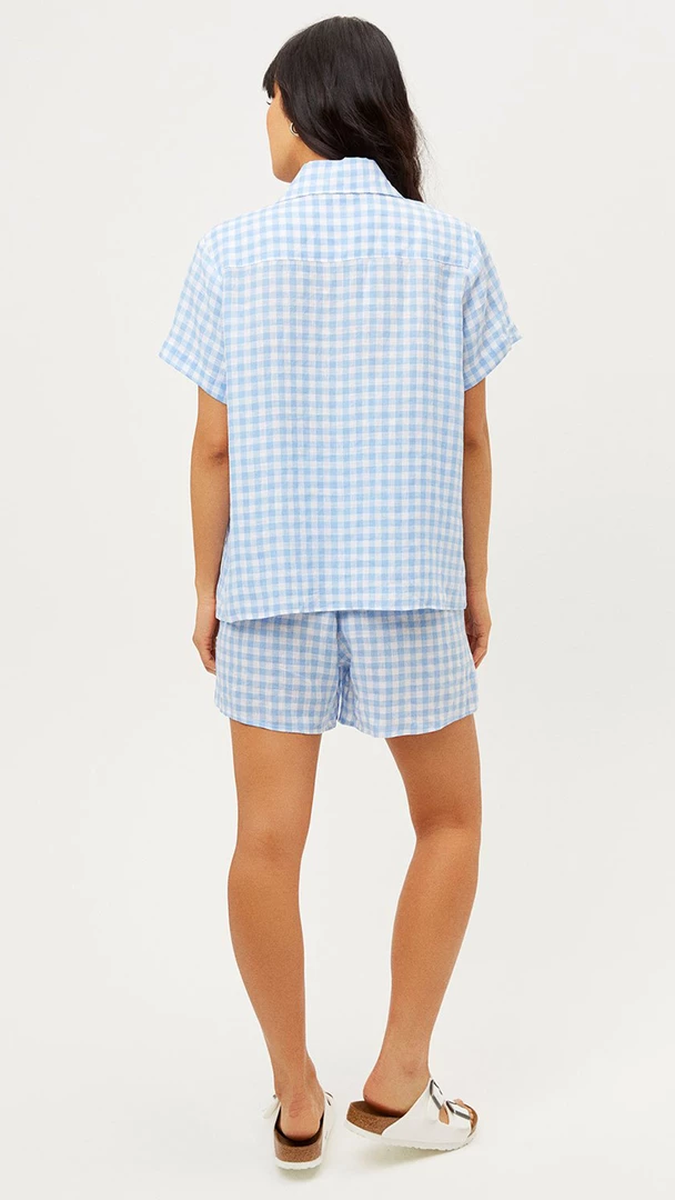 Frankie's Bikinis Lou High Waist Linen Shorts NEW IN 2 Frankie's Bikinis Lou High Waist Linen Shorts NEW IN