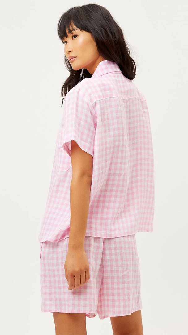 Frankie's Bikinis Lou High Waist Linen Shorts NEW IN 4 Frankie's Bikinis Lou High Waist Linen Shorts NEW IN