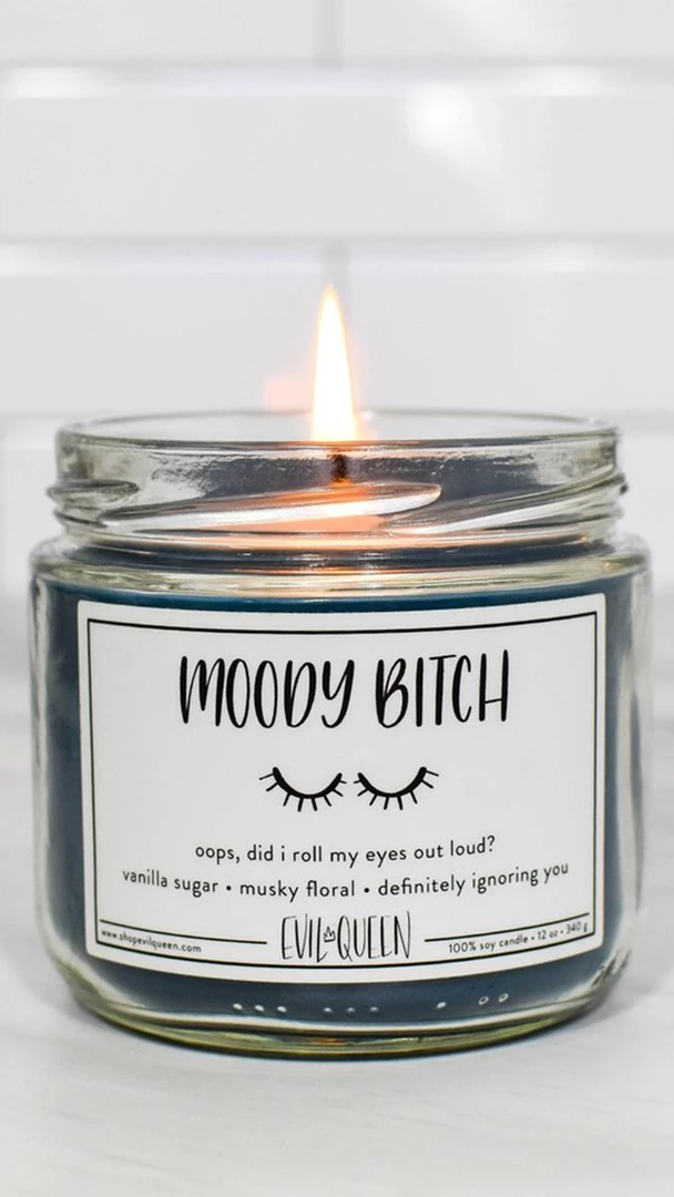 Evil Queen Moody Bitch Candle NEW IN 1 Evil Queen Moody Bitch Candle NEW IN