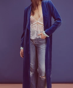 For Love And Lemons Nadine Velvet Coat Clothing