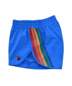 Aviator Nation WOMEN'S 5 STRIPE FLEX BOARD SHORTS - PARROT // RAINBOW NEW IN 8 Aviator Nation WOMEN'S 5 STRIPE FLEX BOARD SHORTS - PARROT // RAINBOW NEW IN
