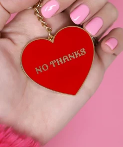 Made Au Gold Accessories No Thanks Keychain