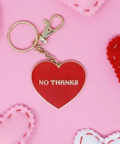 Made Au Gold Accessories No Thanks Keychain