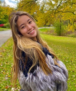 OnFemme By Lindsey's Kloset NEW IN Ombre Faux Fur Coat