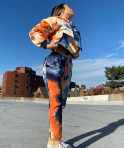 OnFemme By Lindsey's Kloset Oversized Tie Dye Sweat Set NEW IN