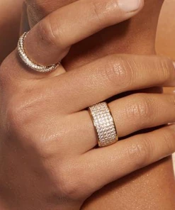 Luv AJ Pave Cigar Ring NEW IN