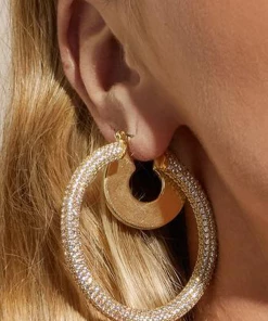 Luv AJ Pave Amalfi Hoops Accessories