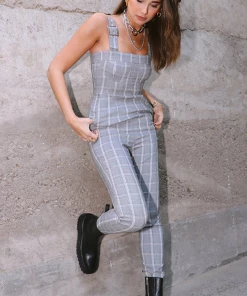 We Wore What Plaid Corset Overalls