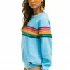Aviator Nation RETRO CREW SWEATSHIRT - SKY