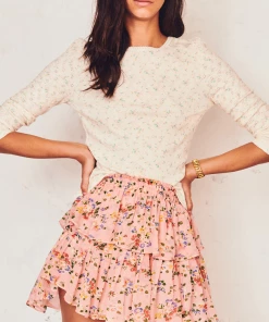 LoveShackFancy Ruffle Mini Skirt