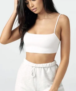 Joah Brown Square Neck Tank Bra NEW IN