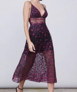 Allen Schwartz Stella V-Neck Dress NEW IN