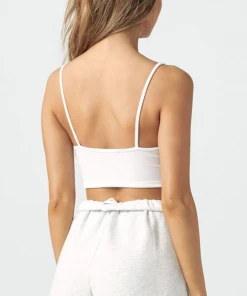 Joah Brown Strappy Crop Tank NEW IN