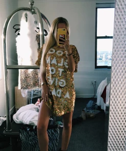 Mua Mua Dolls Too Glam To Give A Damn Sequin Mini Dress