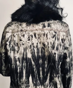 Jocelyn Fur #UNDENIABLE Fox Fur Denim Jacket Clothing