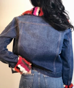 Jocelyn Fur Clothing #UNREAL Denim Mink Fur Jacket