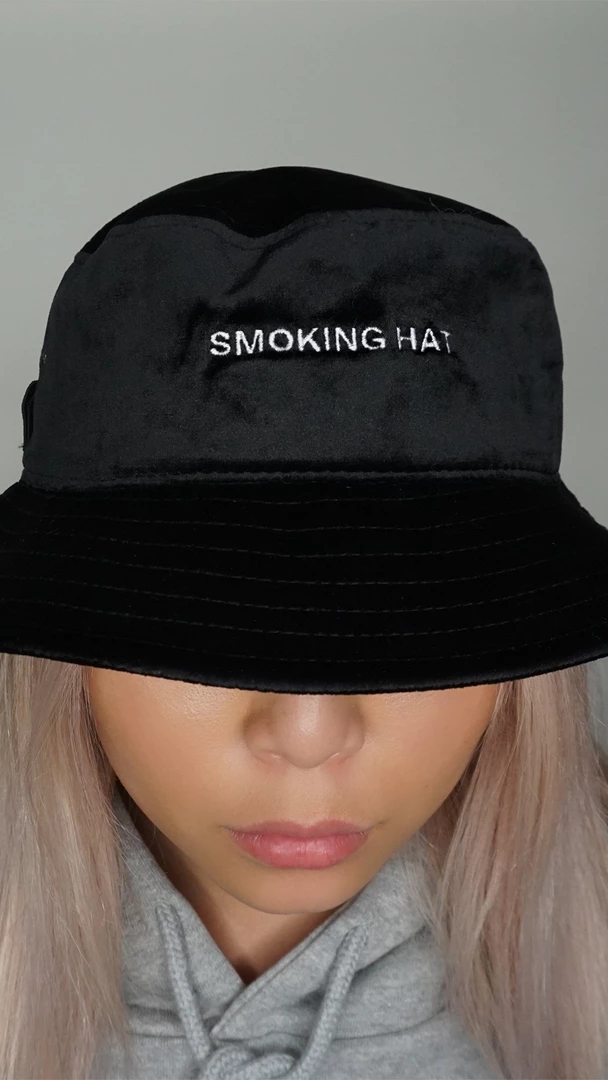 Sundae School Velvet Smoking Bucket Hat 2 Sundae School Velvet Smoking Bucket Hat