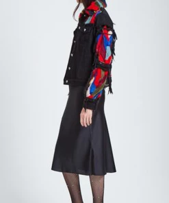 Jocelyn Fur Voyager Denim Jacket Clothing