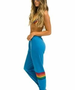 Aviator Nation WOMEN'S RETRO SWEATPANTS - OCEAN