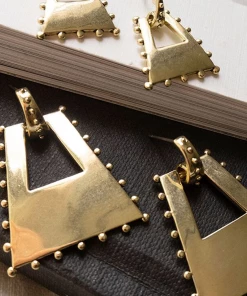 Luv AJ Accessories Zeppelin Statement Hoop Earrings